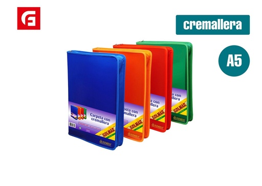 [202205835] Carpeta A5 con cremallera - Material de oficina