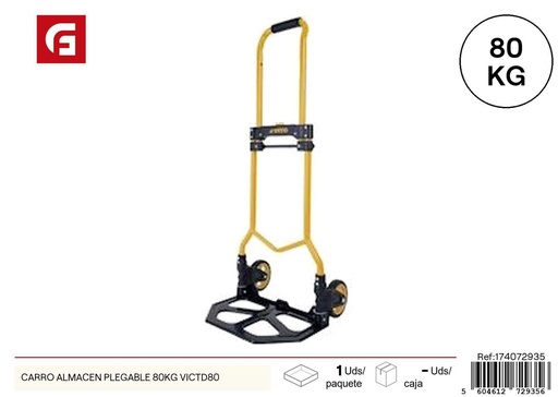 [174072935] Carro de almacén plegable 80 kg VICTD80 - Ferretería y accesorios