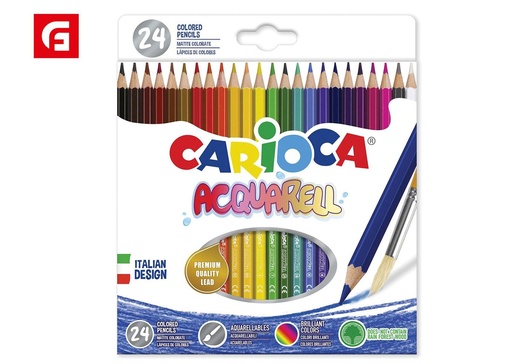 [150542858] Caja de 24 lápices de colores Carioca - Material escolar y dibujo
