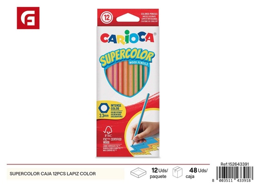 [152643391] Lápiz color Supercolor caja 12 pcs - Material escolar y lápices de color