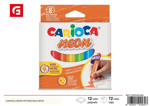 [150544164] Set de 8 lápices de colores neón Carioca - Material escolar