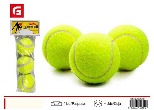 [160661001] Pelotas de tenis 3 en bolsa - Juguetes deportivos