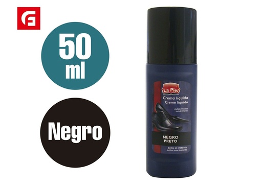 [113600537] Cuidado de calzado Crema líquida La Piel 50ml negro - Cera y cuidado para zapatos