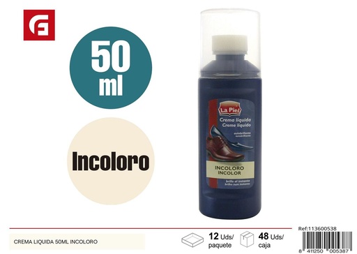[113600538] Crema líquida para piel 50ml incoloro - Cuidado del calzado