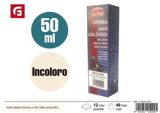 [113601209] Crema incolora para zapatos 50ml - Cuidado de calzado