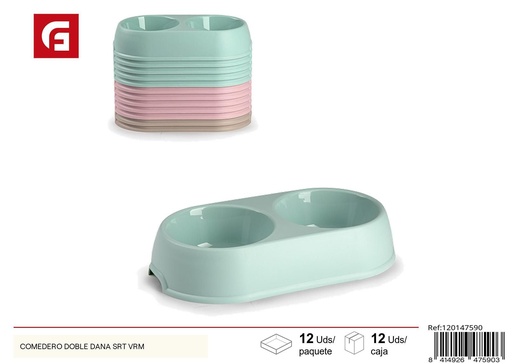 [120147590] Comedero doble Dana surtido VRM - Accesorios para mascotas y comederos