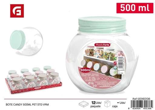 [A002790] Bote plástico de 500 ml para dulces - Accesorios de cocina