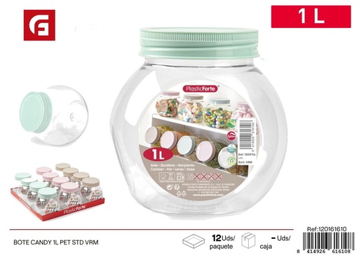 [A002791] Tarro de plástico 1L PET - Envases de plástico