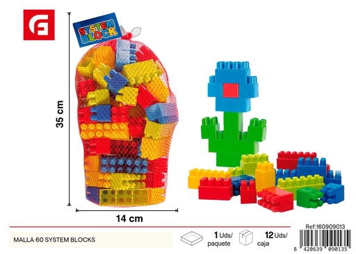 [160909013] Juguete de bloques de construcción 60 - Juguetes educativos