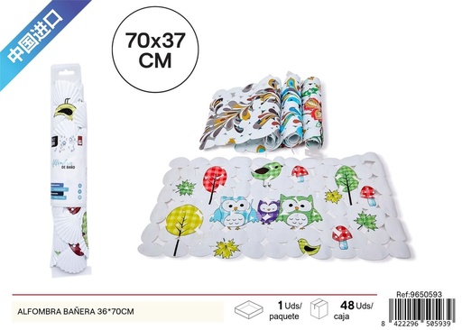 [9650593] Alfombra antideslizante para bañera 36*70CM - Accesorios de baño