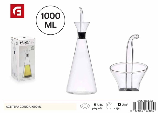 [201863256] Aceitera cónica 1000ML - Almacenaje de cocina