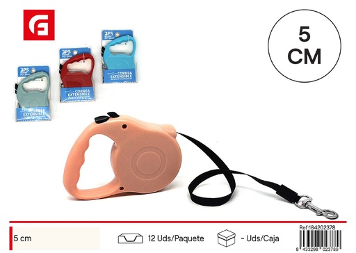 [184202378] Correa extensible para perro 5cm - Accesorios para mascotas