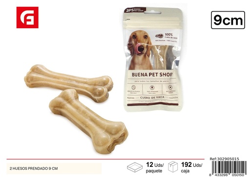 [302905015] 2 huesos prensado - Snacks para perros y golosinas
