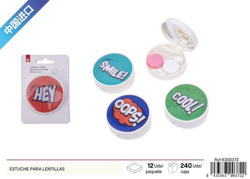 [6300372] Estuche para lentillas blanco - Accesorios de belleza