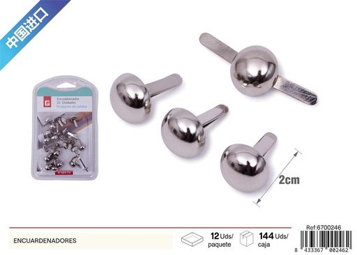[6700246] Encuadernadores metálicos 25pcs - Papelería