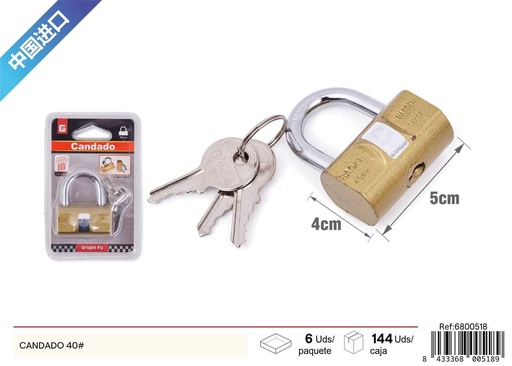 [6800518] Candado de 40 mm - Artículos de seguridad