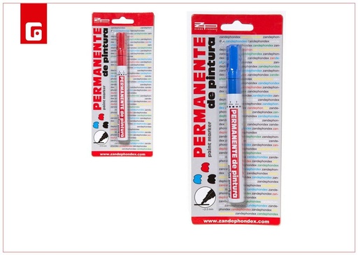 [152057619] Marcador permanente rojo/azul 6 g - Material escolar