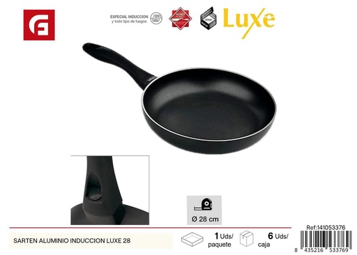[A003032] Sartén de aluminio inducción Luxe 28cm - Utensilios de cocina
