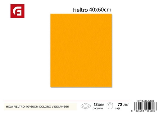 [153895188] Hoja fieltro 40*60cm color viejo - Material para manualidades