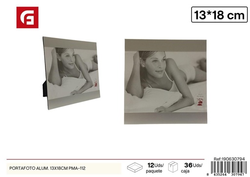 [190630794] Portafoto de aluminio 13 x 18 cm PMA-112 - Decoración para fotos
