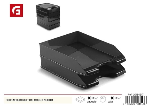 [120184517] Portafolios de oficina color negro - Material de oficina y organización