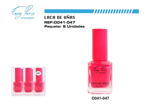 [D041-047] Esmalte de uñas EASY PARIS 6/U - Cosméticos