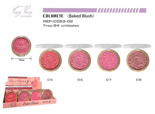[C053-02] Colorete horneado 24/U - Productos de belleza