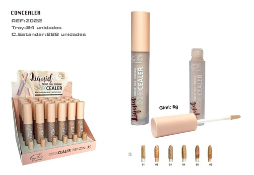 [Z022-01] Corrector máxima cobertura 24/u - Maquillaje