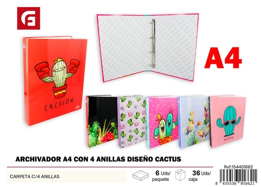 [154401662] Carpeta con 4 anillas - Material de oficina