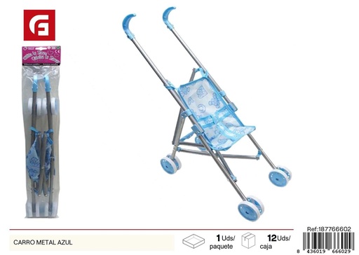 [187766602] Coche de juguete tipo carrito azul - Juguetes para bebés