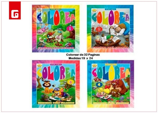 [202400377] Cuaderno de colorear 32 páginas - Material escolar