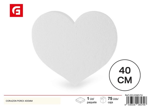 [201206574] Bola de espuma en forma de corazón 400MM - Manualidades