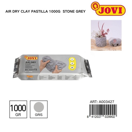 [A003427] Arcilla de secado al aire JOVI 1000g - Pasta para modelar y manualidades
