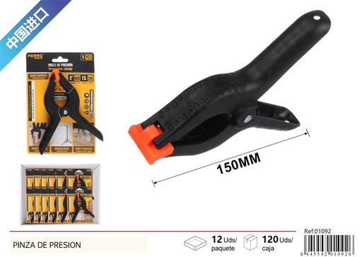 [01092] Pinza de presión de nylon 6 pulgadas 150 mm - Herramientas de ferretería
