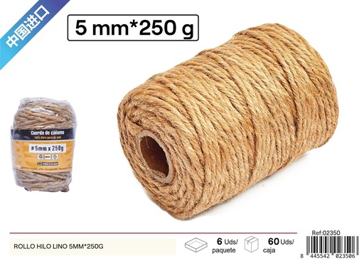 [02350] Rollo de hilo de lino 5 mm x 250 g - Herramientas