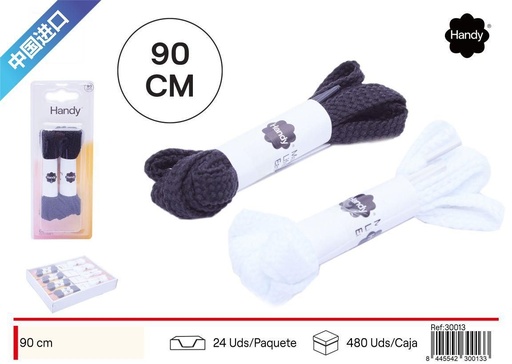 [30013] Cordones de zapato 90cm - Mercería y accesorios