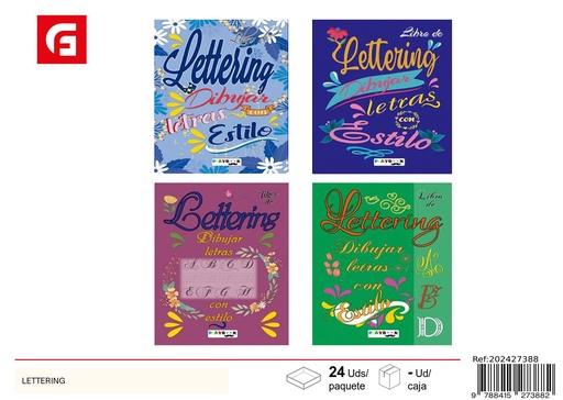 [202427388] Libro "Lettering" - Material escolar y libros de actividades