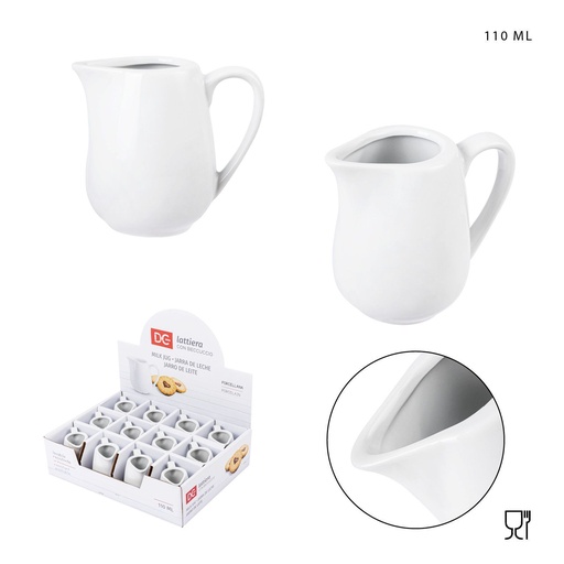 [0228599] Jarra de leche de porcelana 110ml - Utensilios de cocina