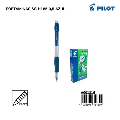 [A001816] Portaminas Pilot SG H185 0.5 mm color azul - Papelería y artículos de escritura