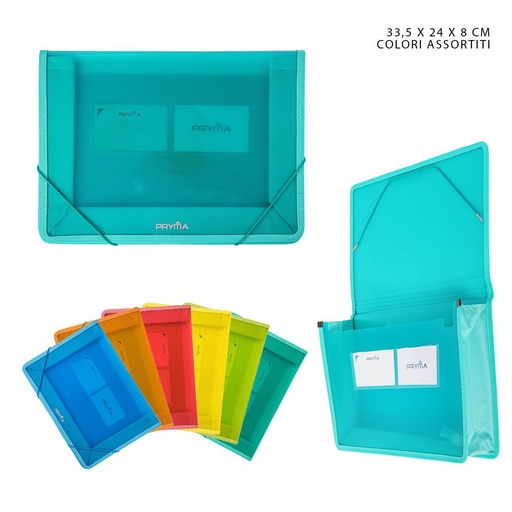 [0216751] Carpeta con goma color 33.5X24X8 cm - Carpeta organizadora y de archivo