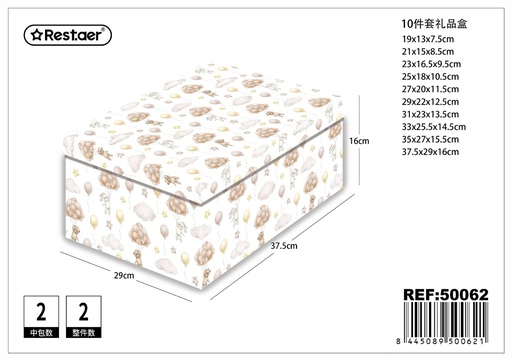 [50062] Caja de regalo 10 piezas - Artículos de regalo