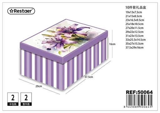[50064] Caja de regalo 10 piezas - Artículos de regalo