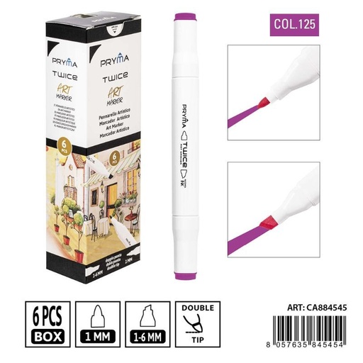 [0234971] Rotulador de doble punta 2-5/3mm color 125 - Artículos de escritura