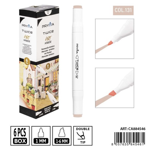[0234972] Rotulador de doble punta 2-5/3mm color 131 - Artículos de escritura