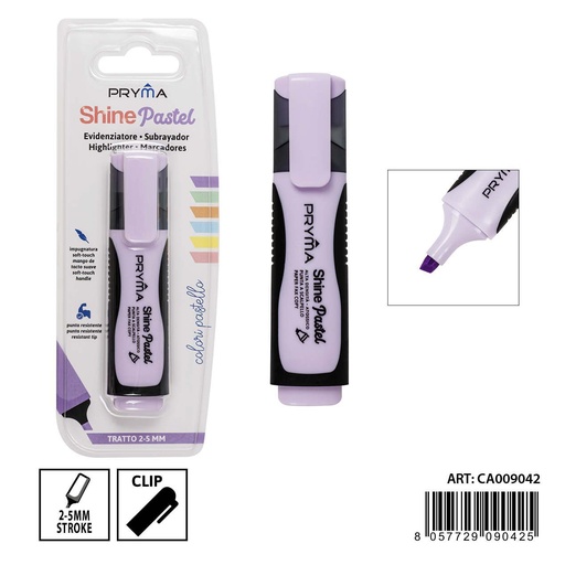 [0236655] Subrayador macaron 2/5 mm violeta pastel - Utensilios de escritura