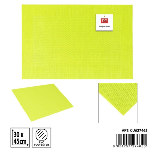 [0235353] Salvamantel individual 30X45cm verde - Artículos de cocina y salvamanteles