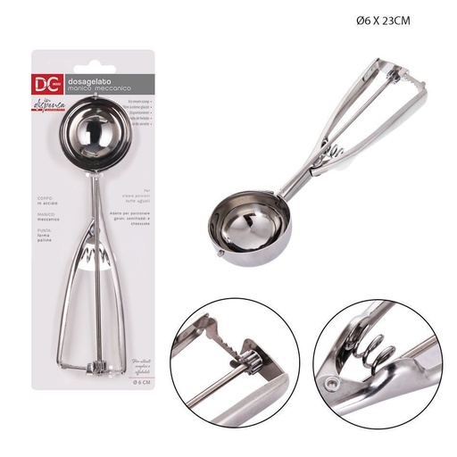 [0148353] Cucharón para helado de acero 6x23 cm - Utensilios de cocina