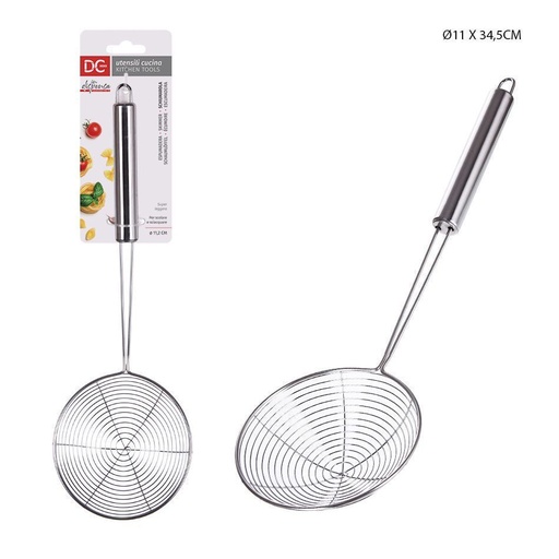 [0201886] Espumadera de acero 11 cm x 34.5 cm - Utensilios de cocina y herramientas