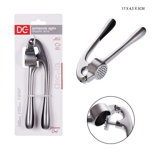 [0211462] Prensa ajos 17X4.5X3 cm - Utensilios de cocina de acero inoxidable
