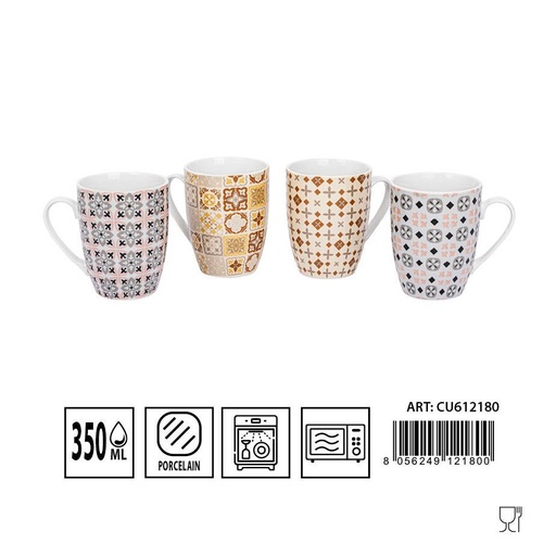 [0232837] Taza mug de cerámica 350 ml - Vajilla y accesorios de cerámica